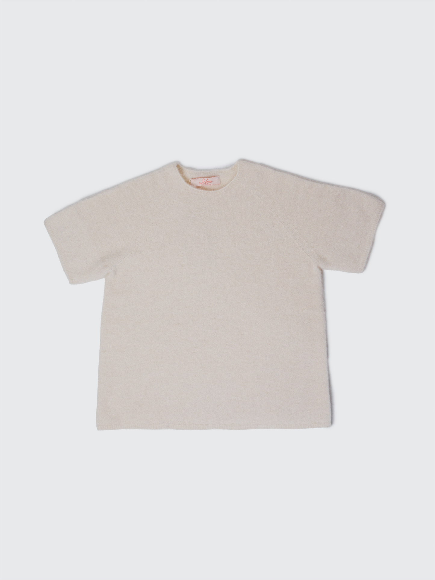 Aura Baby Alpaca Crewneck Tee Ivory