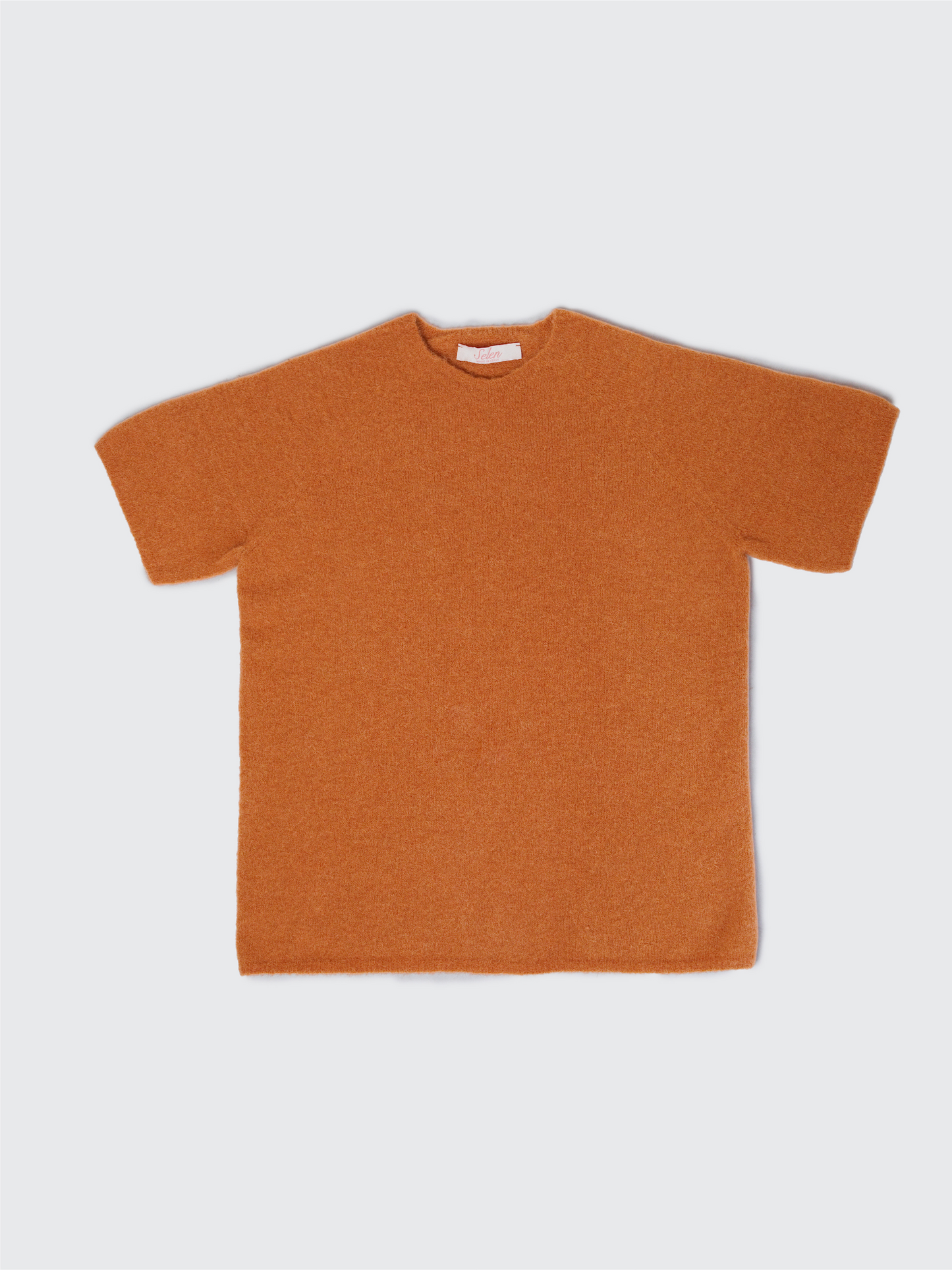 Maglietta girocollo Aura Baby Alpaca Terracotta