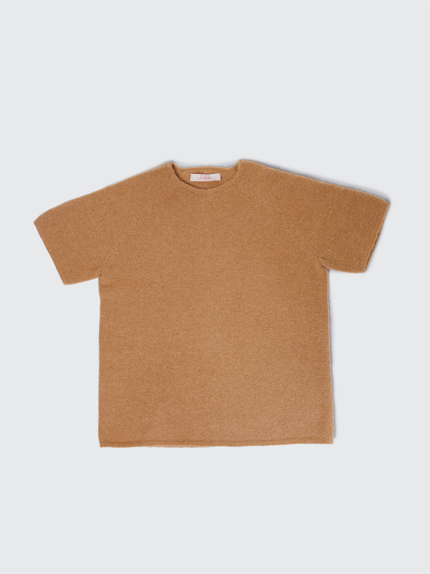 Aura Baby Alpaca Crewneck Tee Honey