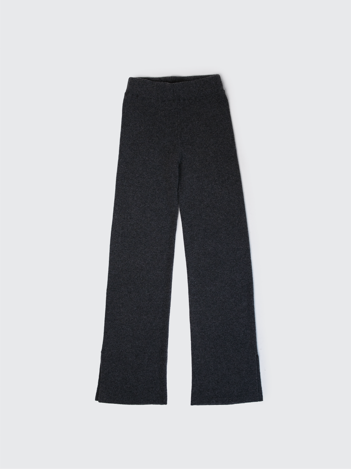 Selen Charcoal Grey Knit Pants Standard Length
