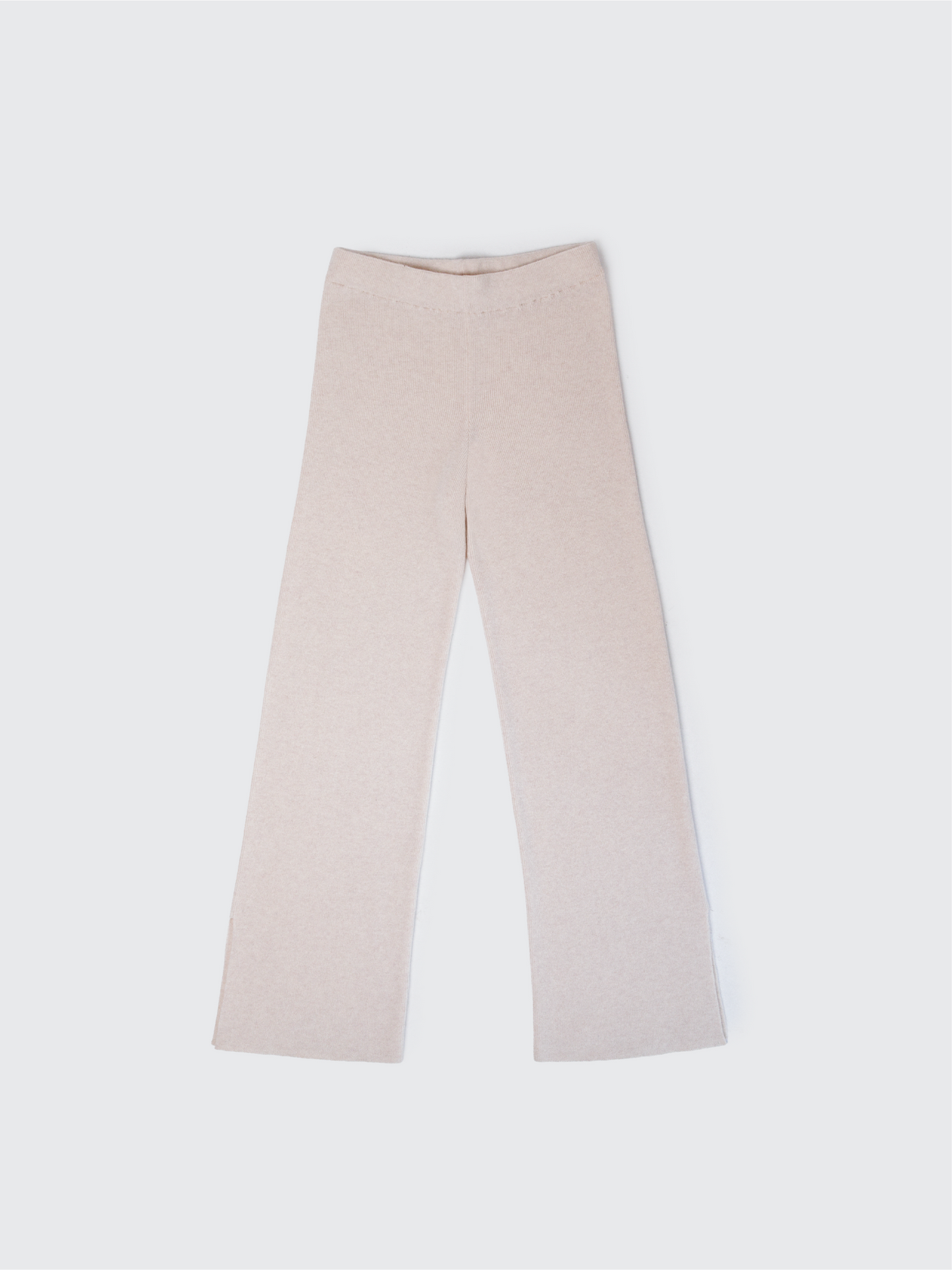 Selen Soft Oat Knit Pants Long Fit