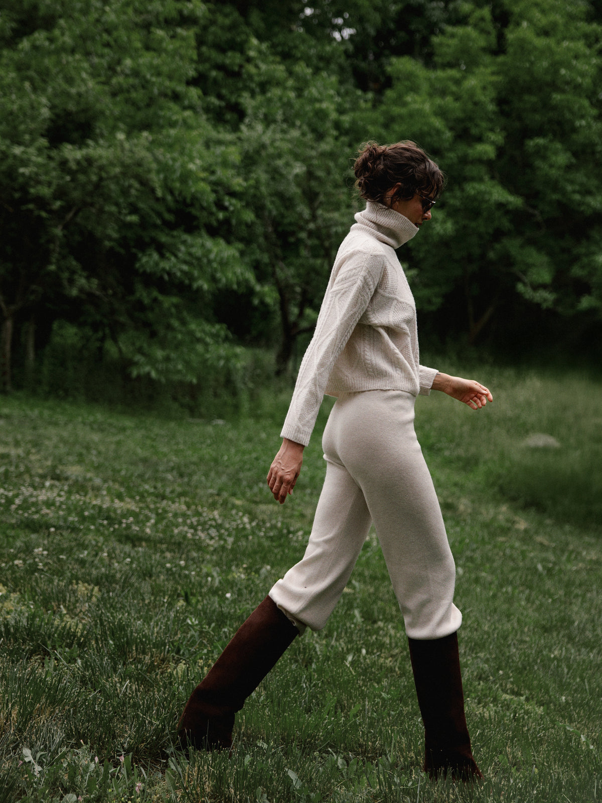 Selen Ivory Cable Knit Dolce Vita Sweater