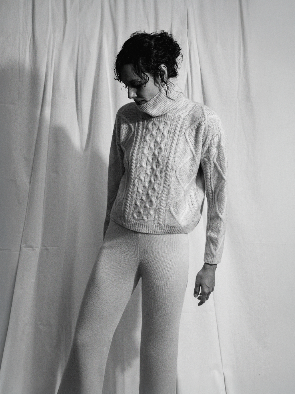 Selen Ivory Cable Knit Dolce Vita Sweater