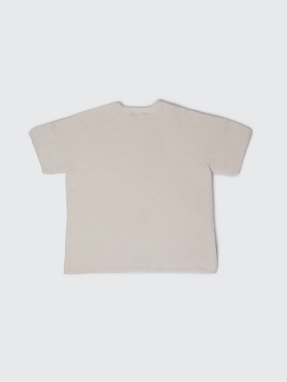 Aura Baby Alpaca Crewneck Tee Ivory