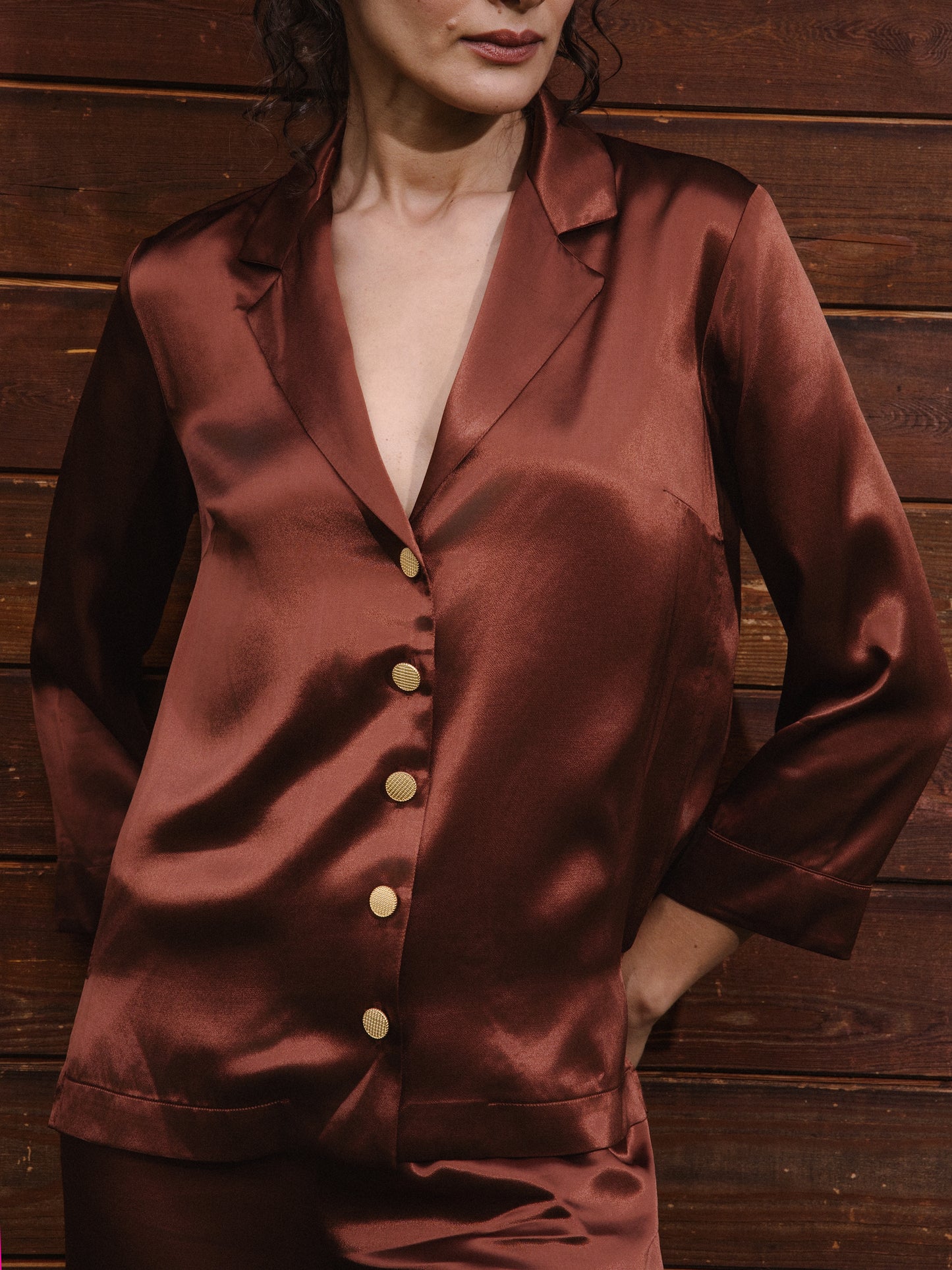 CAMISA CAPRI CHOCOLATE