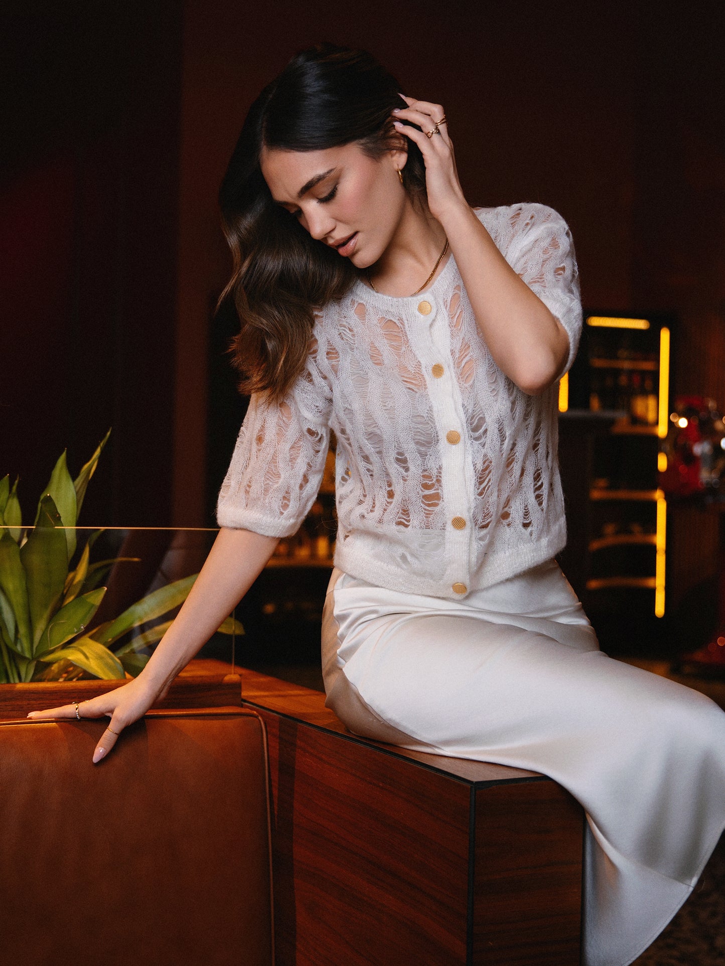 Aria Baby Alpaca Cardigan Milk White