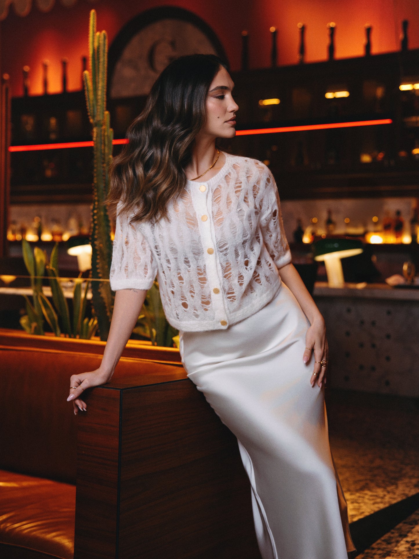 Aria Baby Alpaca Cardigan Milk White