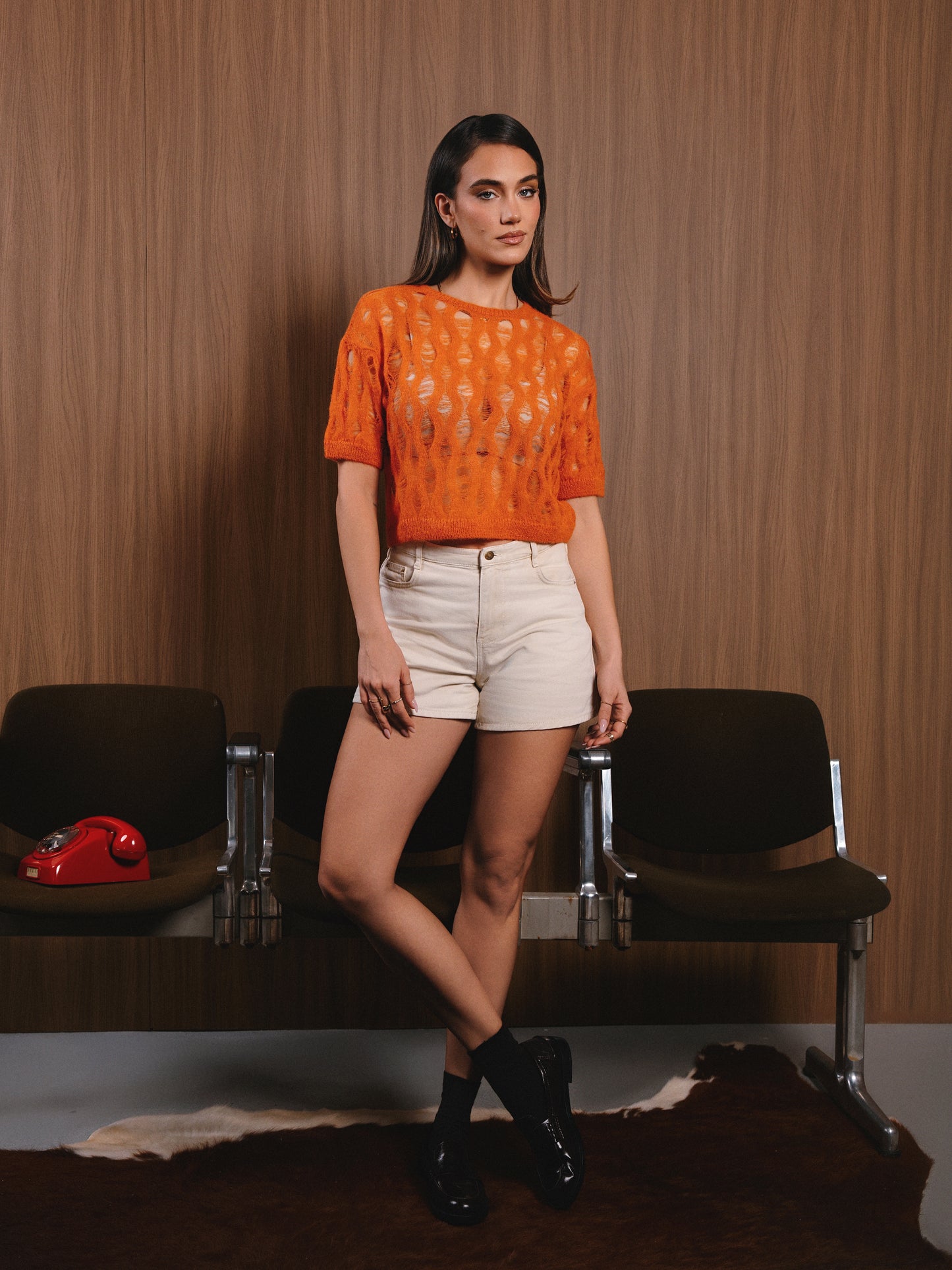 Luce Baby Alpaca Crewneck Terracotta