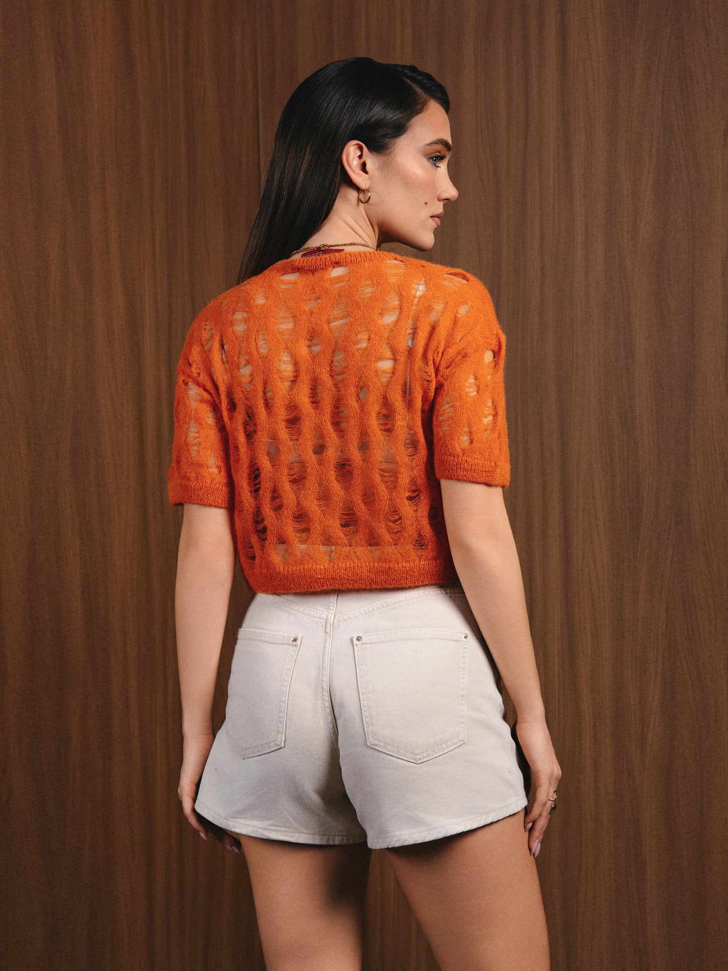 Luce Baby Alpaca Crewneck Terracotta